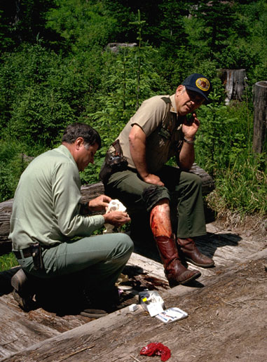 Ranger seeking medical aid